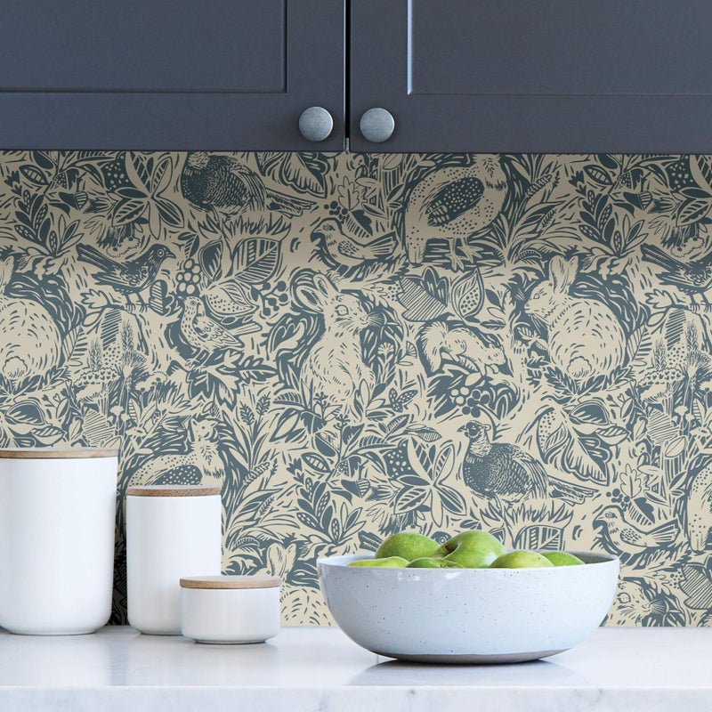 NuWallpaper Blue Terrene Peel and Stick Wallpaper (NUS3622) - Image 3